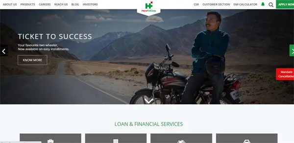 Hero Finance loan