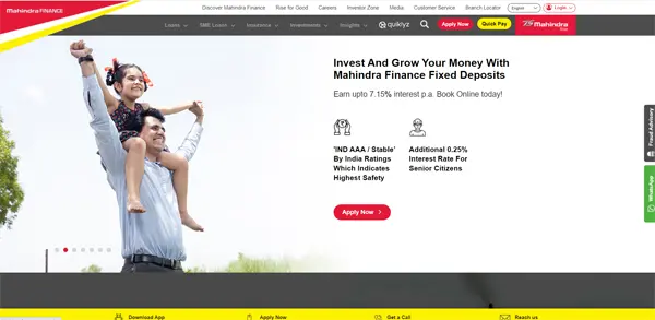 Mahindra personal loan website