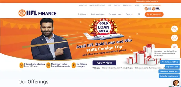 IIFL Business Loan website