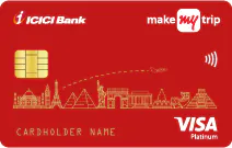 मेकमाईट्रिप आईसीआईसीआई बैंक प्लेटिनम क्रेडिट कार्ड